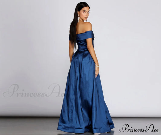 Megan Taffeta Off Charming The Shoulder Ball Gown S.o. Ballgowns