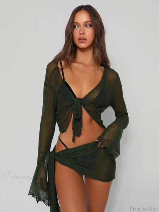 Mesh Two-Piece Party Mini Dress minidress-250223