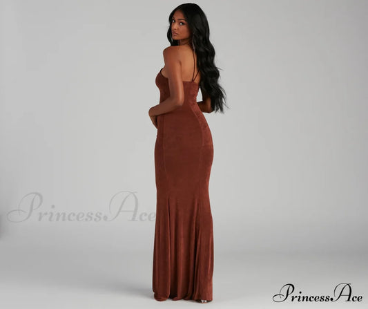 Moira Formal Open Charming Back Lurex Dress S.o. Long Dresses