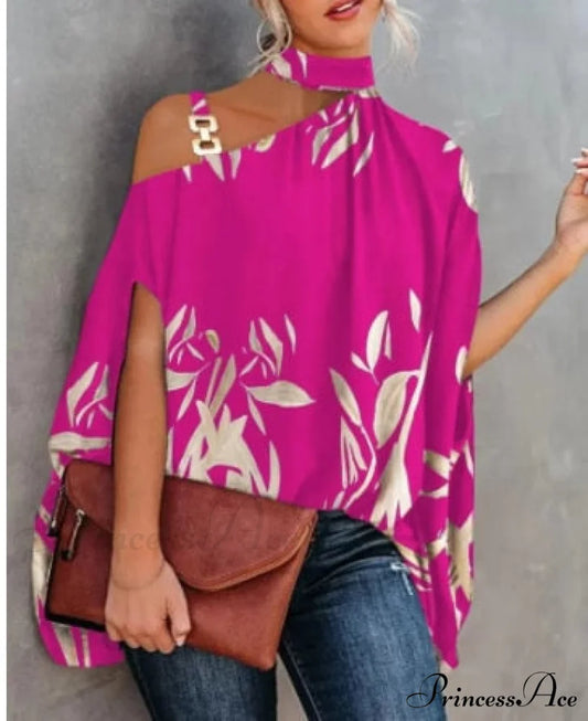 Out Warm-Season Youth Metal Patchwork Top Blouse Halter Brief Casual Design Hollow Arm New Green / S