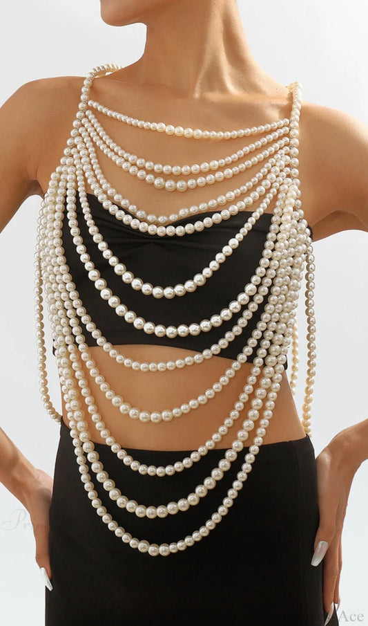 Shawl White Pearl Top Accessories