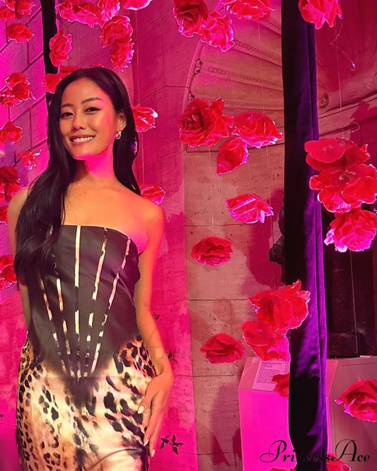 Shayna Elegant Silk Dress 8 Days / 0 Xs Brown