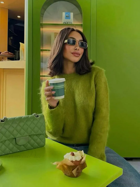 Simple Cashmere Round Neck Sweater