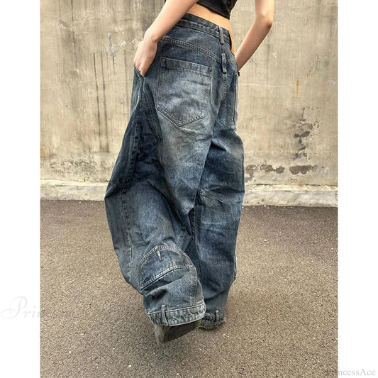 Tall Waist Gothic Denim Pant Blue / S