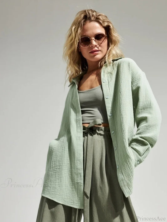 Vintage Loose Fit Blouse blouse-250223