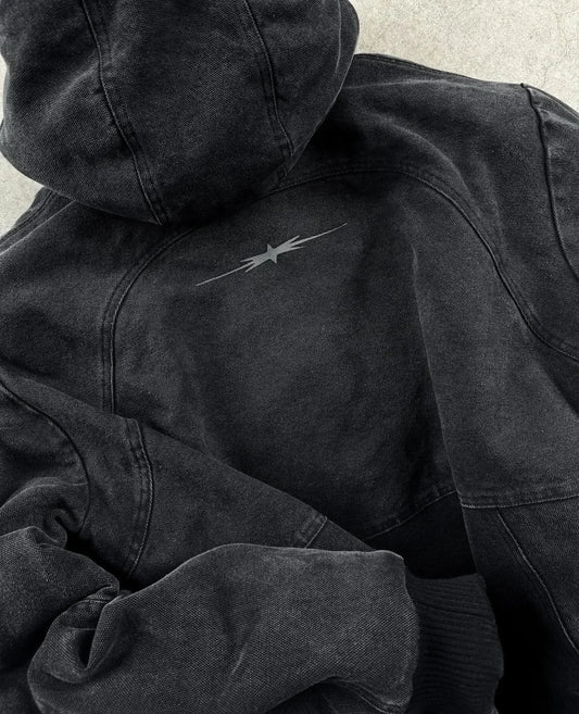 Vintage Wash Zip Up Hoodie