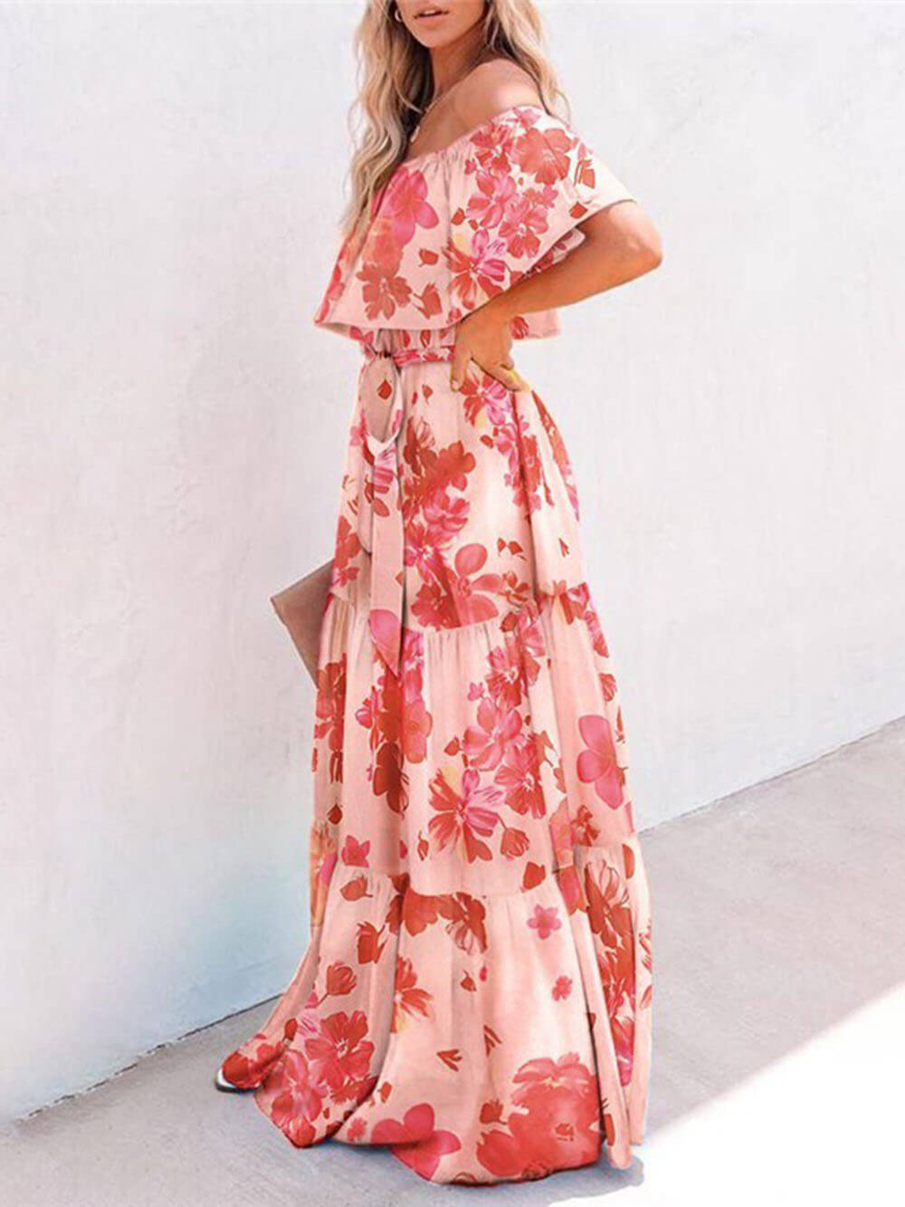 Printed Wrap Stylish Maxi Dress