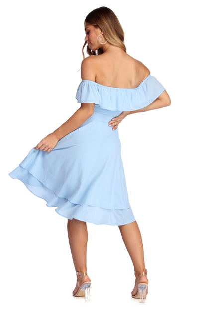 Chasing Dreams Stylish Ruffle Dress