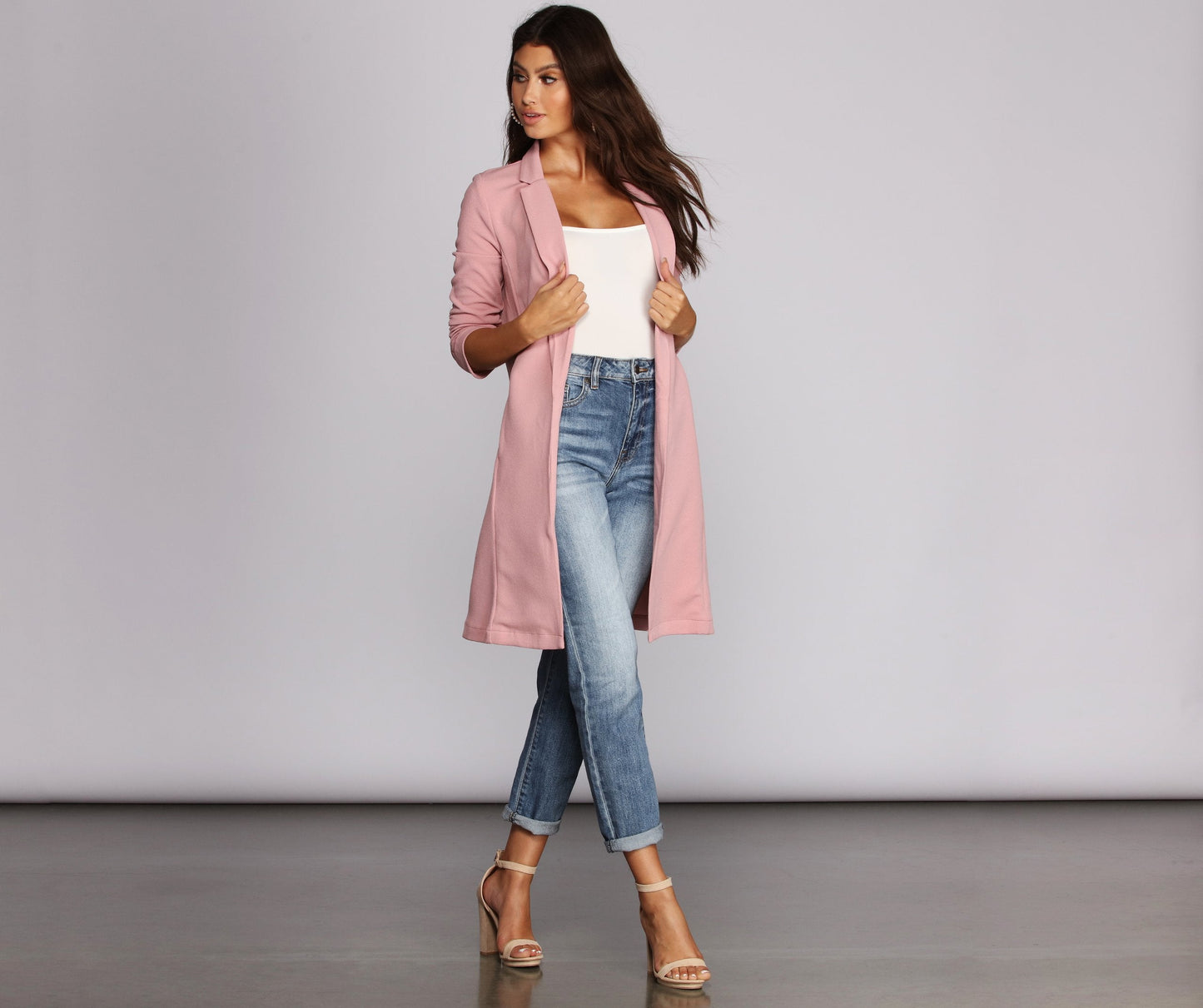 Crepe Longline Blazer for Boss Babes