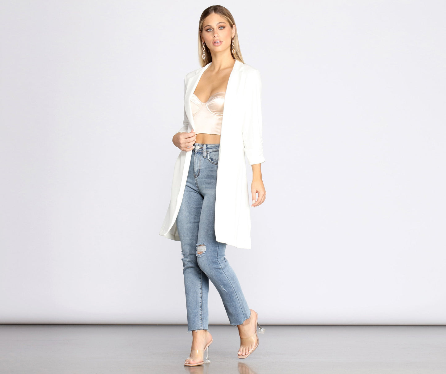 Crepe Longline Blazer for Boss Babes