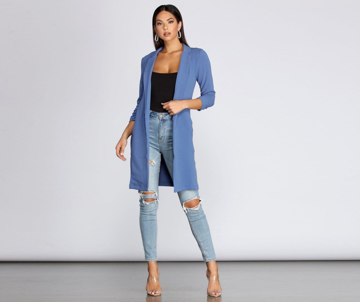 Crepe Longline Blazer for Boss Babes