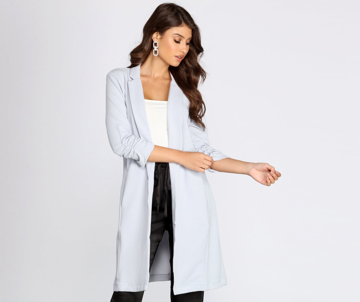 Crepe Longline Blazer for Boss Babes