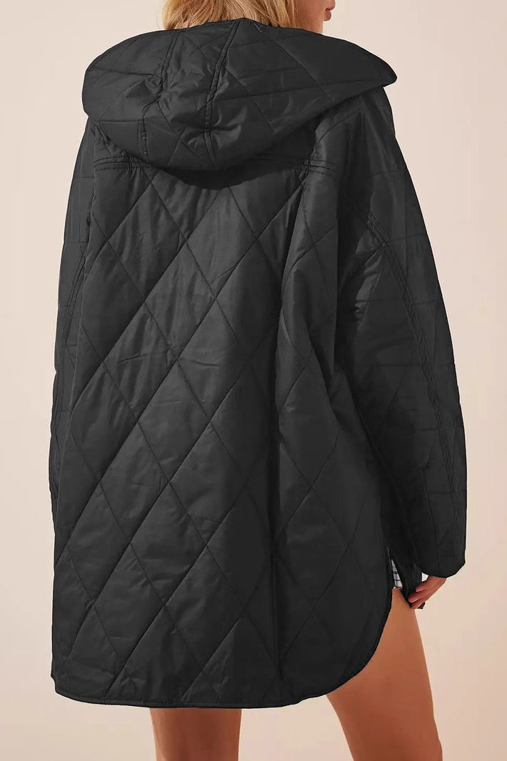 Casual Long Hooded Puffer Jacket