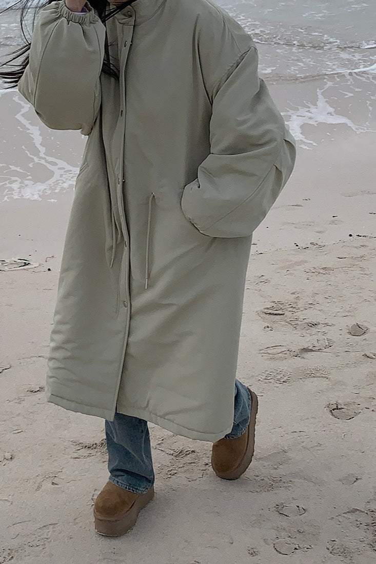 Relaxed Fit Longline Puffer Jacket