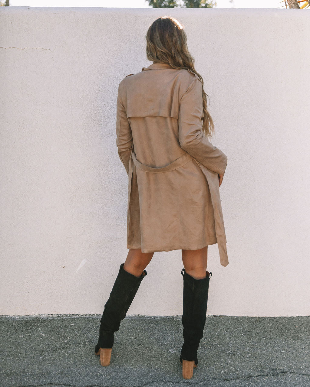 Khaki Bruin Trench Coat with Pockets