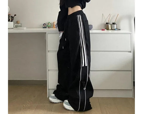 Grunge Striped Sweatpants Harajuku Pants