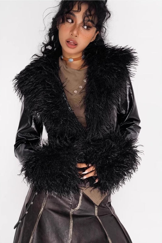 Manteau veste brillant de style vintage