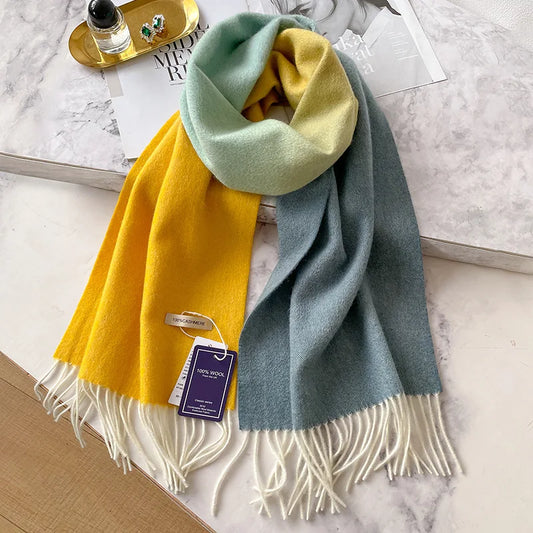 100% Cashmere Winter Pashmina Wool Scarf