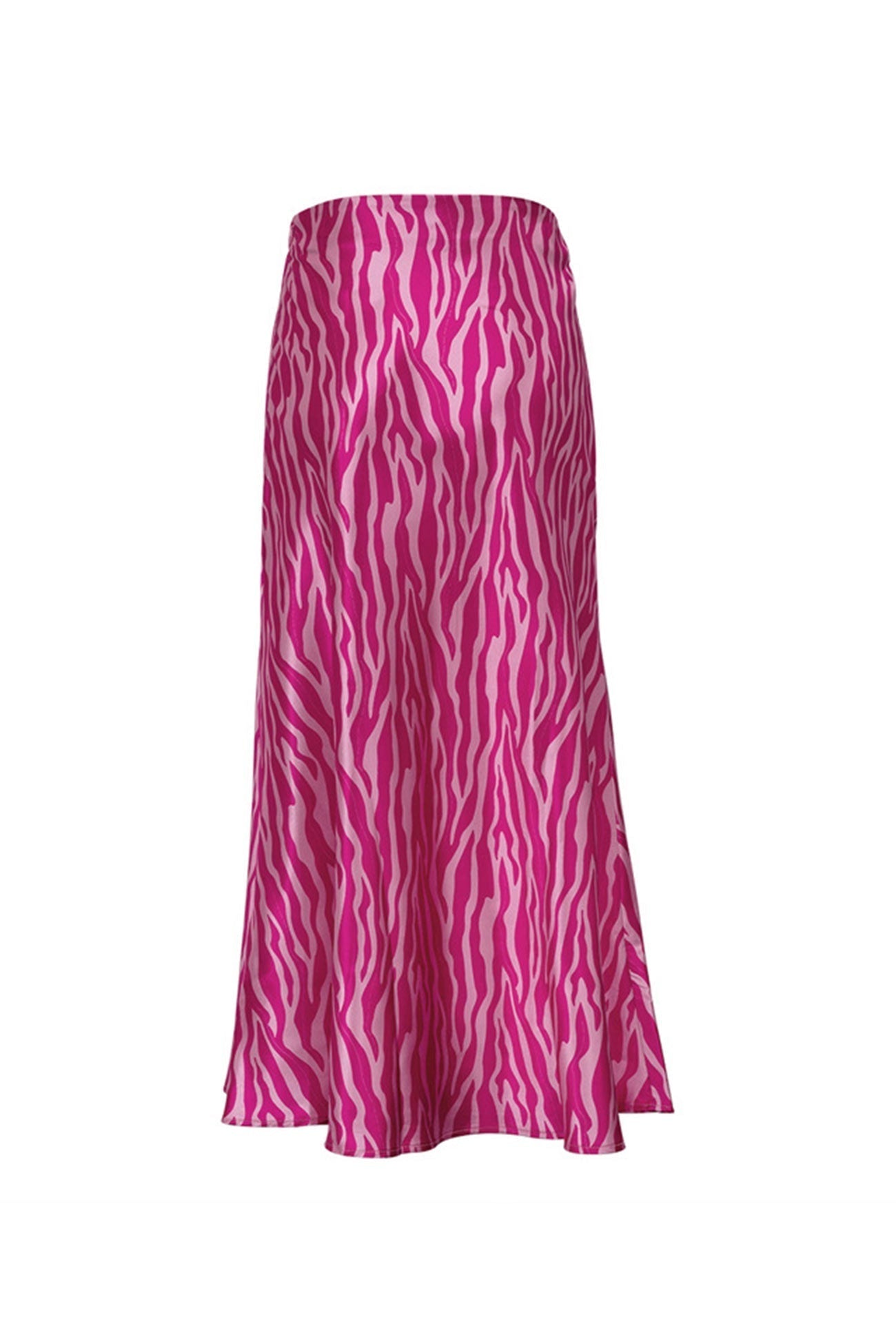 Midi Fishtail Zebra Skirt