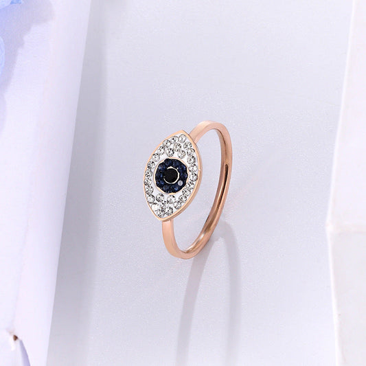 Eye Of God Rose Gold 14K Titanium Steel Rings