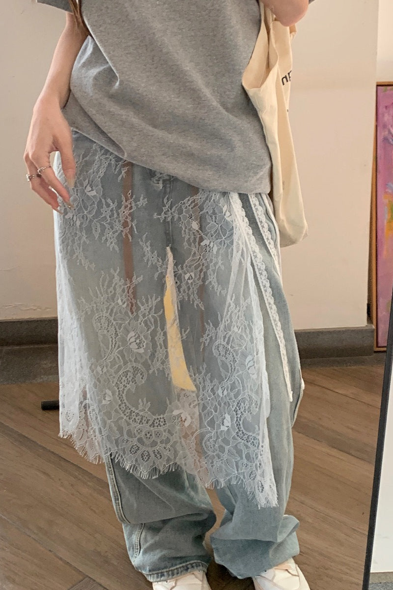 Unique Layered Lace Apron Drawstring Versatile Mini Skirt – PrincessAce