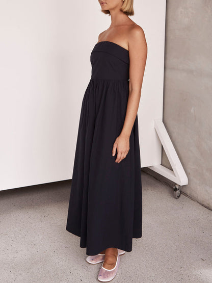 Resort Style Tulare Charming Strapless Midi Dress