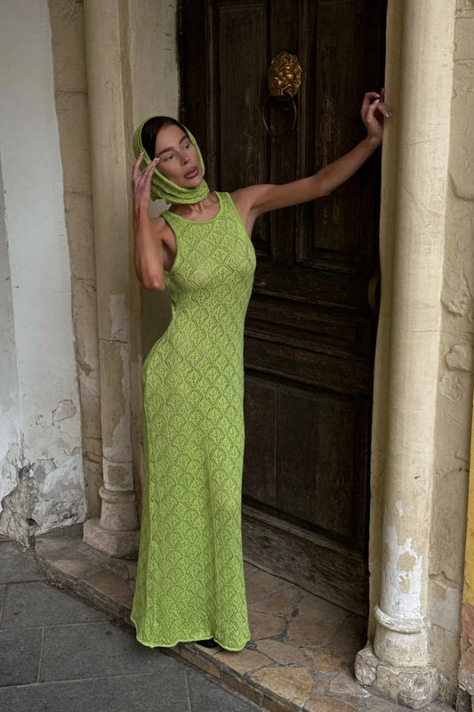 Resort Style Sheer Tank Boho Dress