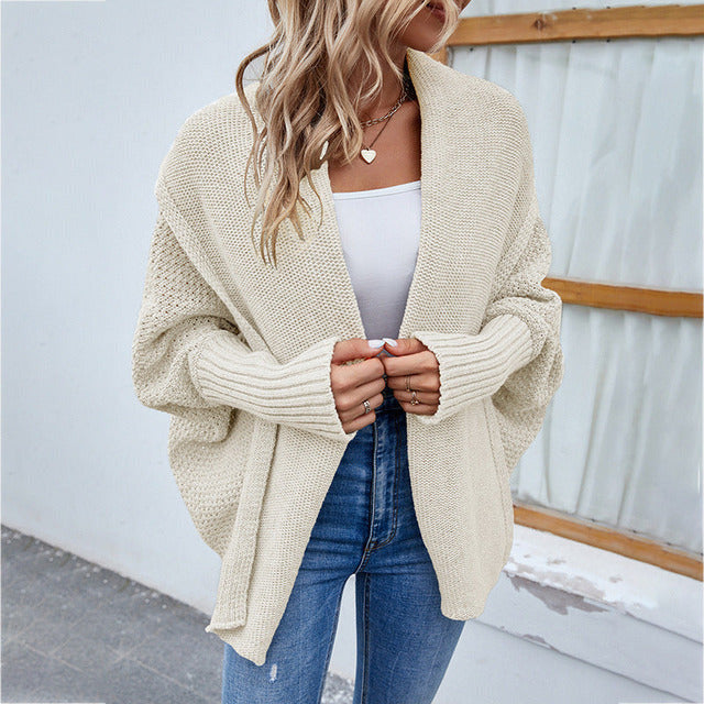 Casual Batwing Sleeve Cardigan Apricot best Best Sellings cardigan cardigans clothes Sale tops Topseller