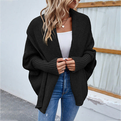 Casual Batwing Sleeve Cardigan Black best Best Sellings cardigan cardigans clothes Sale tops Topseller