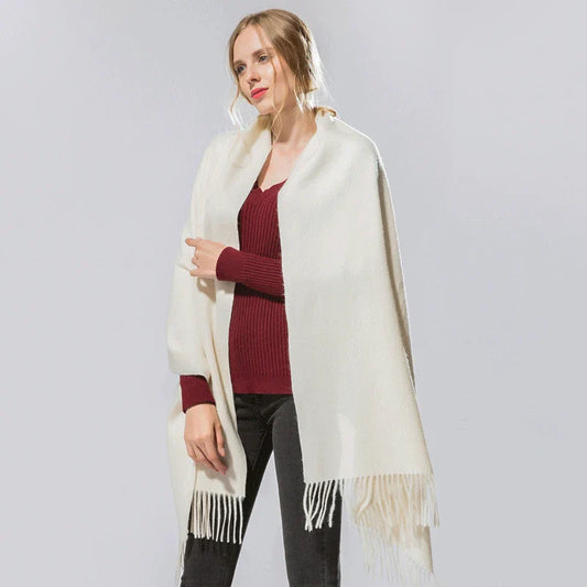 Spring Winter Solid Cashmere Scarf