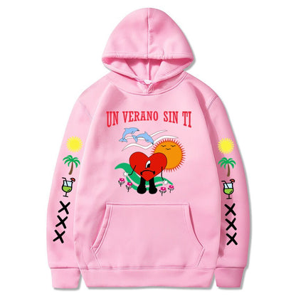 New Bad Bunny Printed Hoodie