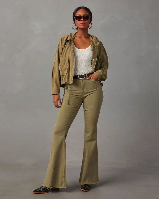 2024 Fashion Flare Women Streetwear 90S Vintage Wide Leg Denim Pantalones Mujer Pantalon Femme