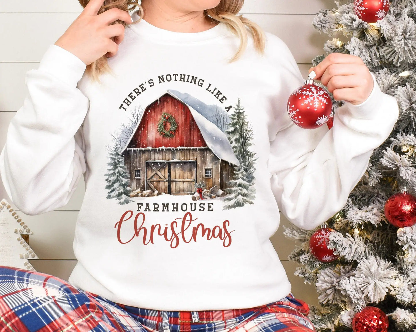 Hot Sale Retro Farm Girl Gift Xmas Female Christmas Hoodie