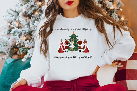 Hot Sale I'm Dreaming White Casual Sport Female Christmas Hoodie