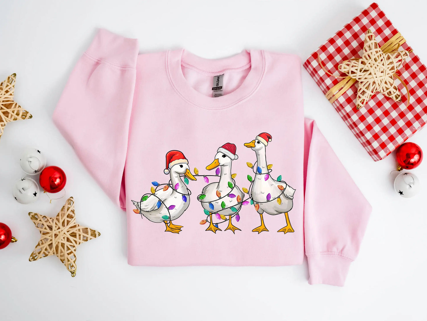 Voguish Day Cotton Duck Lights Essential Family Party Christmas Hoodie