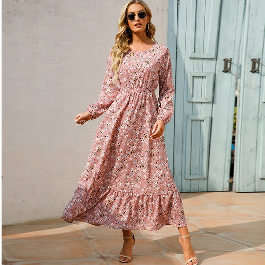 Bohemian Women’s Chiffon Floral Maxi Dress