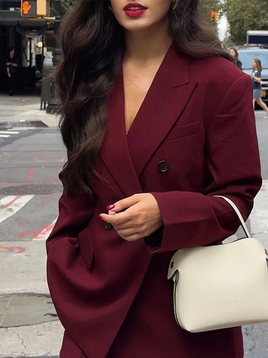 Burgundy Suit Coat