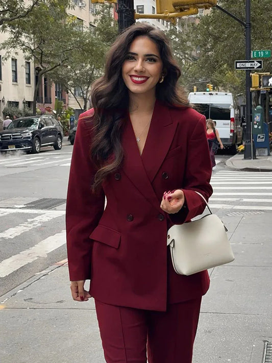 Burgundy Suit Coat