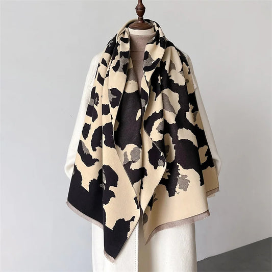 Floral Cashmere Bandana Winter Scarf