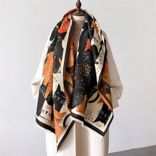 Fashion Thick Shawl Wrap Cashmere Scarf