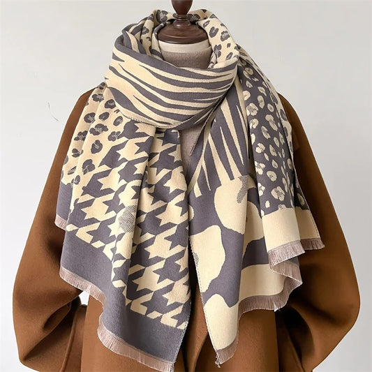 Luxury Cashmere Winter Poncho Scarf