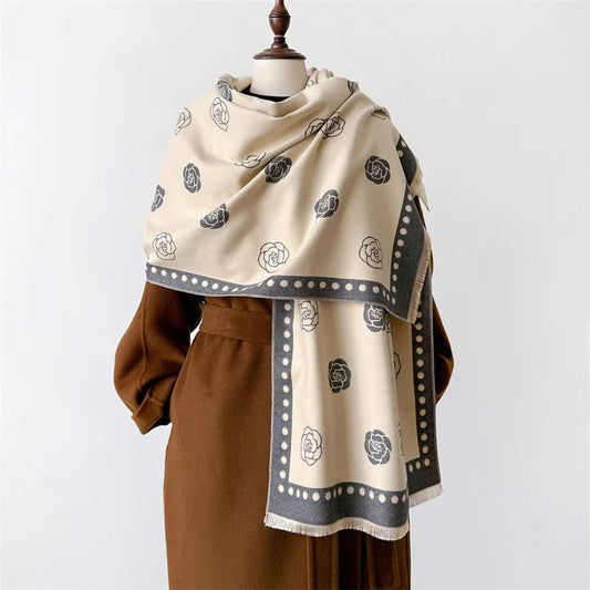 Luxury Winter Cashmere Shawl Scarf