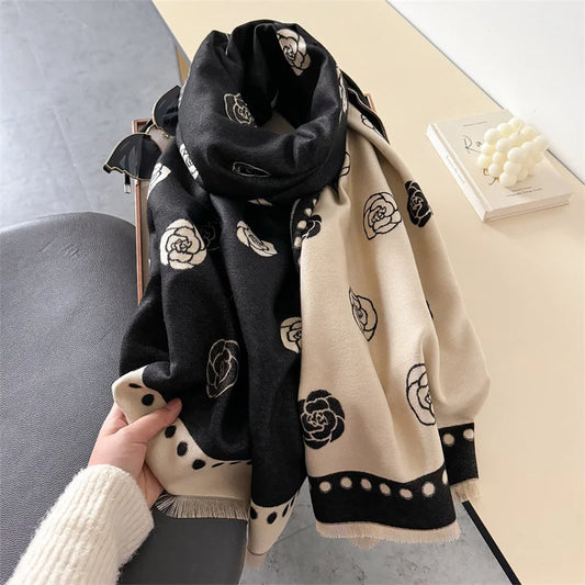 Luxury Winter Cashmere Shawl Scarf