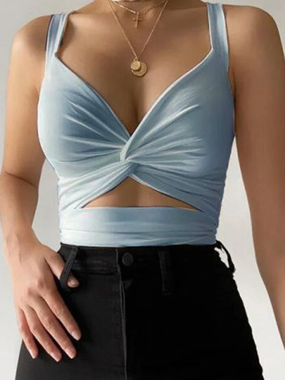 Sleeveless Sexy Short Vest Tube Crop Top