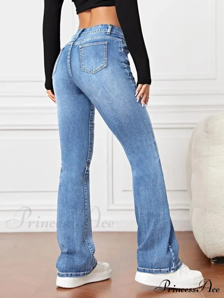 2024 Fall Fashion Stretch Denim High Waist Casual For Women Female Clothing S-2Xl Drop Shipping Jean