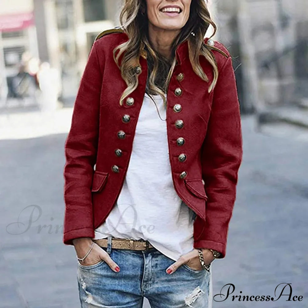 2024 Winter Button Long Sleeve Stylish Elegant Fashionable Versatile Korean Woman Clothing Veste