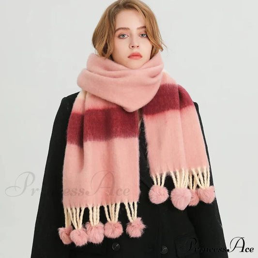 2024 Winter Multicolor Cashmere Loop Yarn Pashmina Scarf Scarfs-L