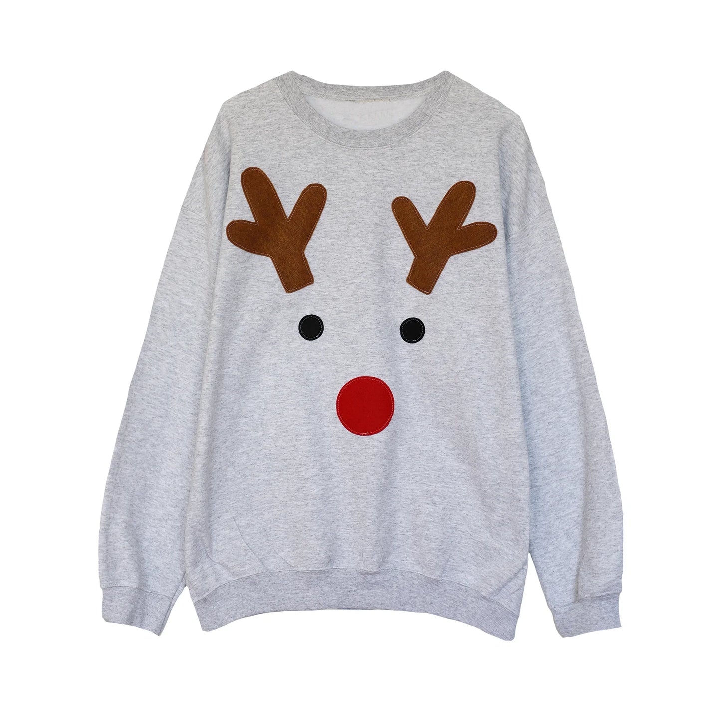 Loose Oversized Gingerbread Crew Neck Casual Christmas Hoodie