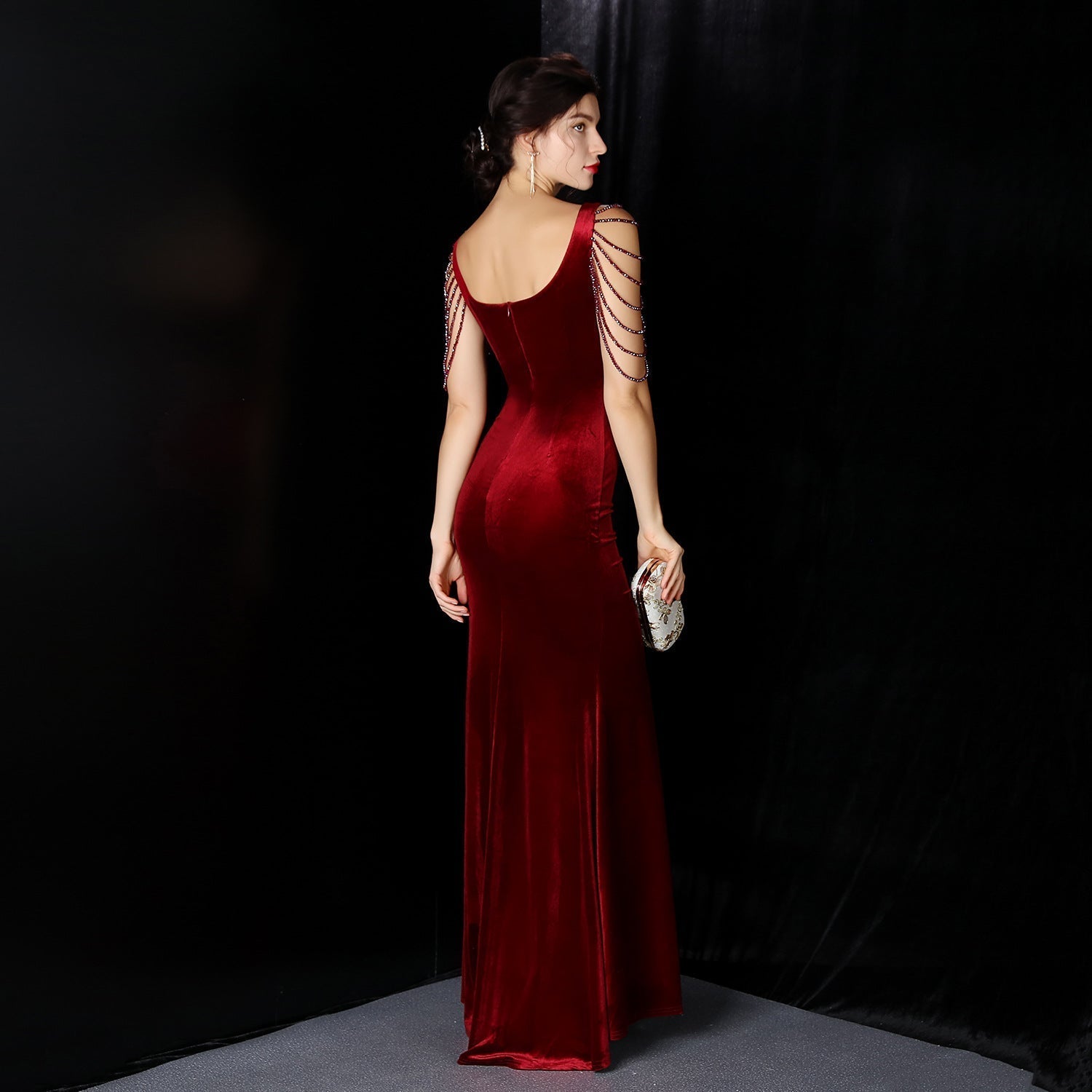 Avery Good Quality Charming Velvet Formal Dress S.o. Long Dresses