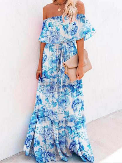 Printed Wrap Stylish Maxi Dress